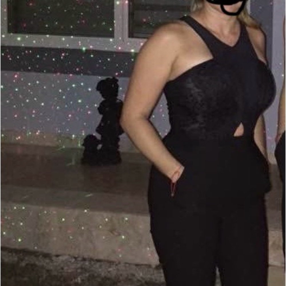 Material Girl Black Halter Jumpsuit